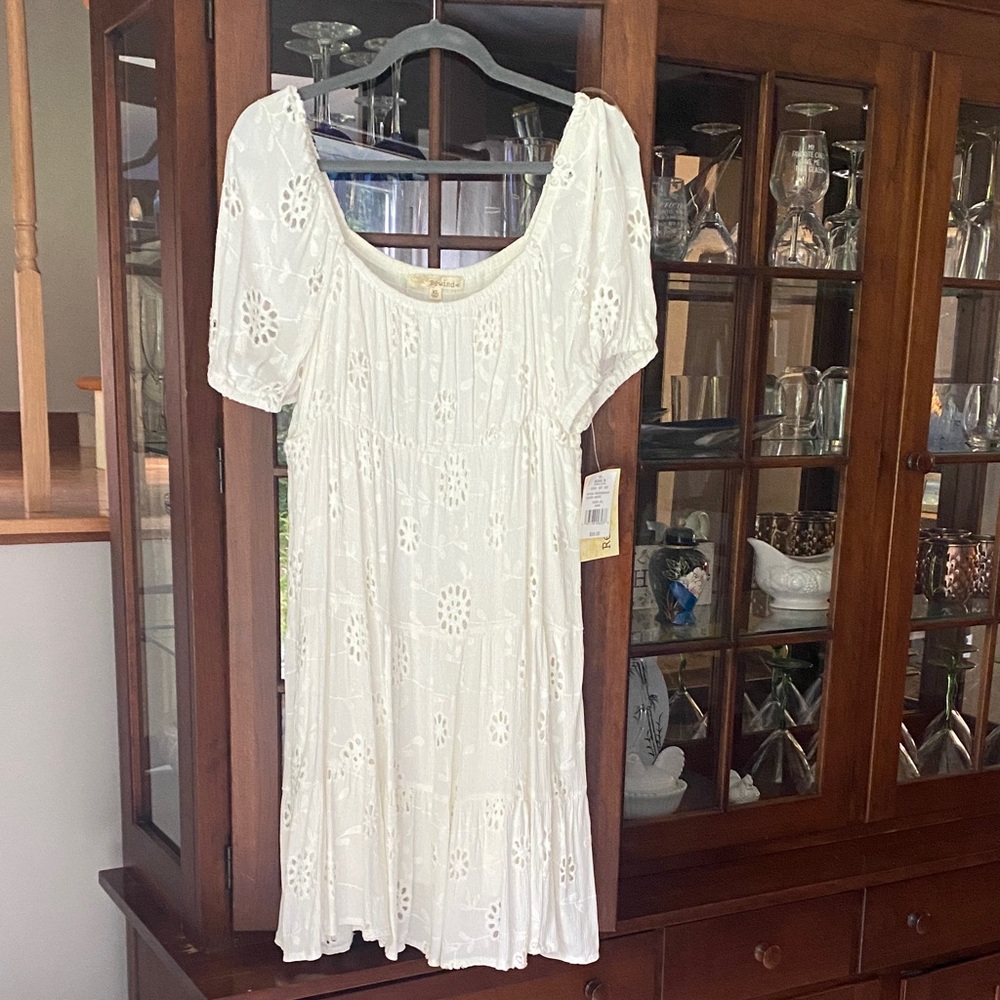 Rewind White Textured Blouse